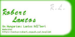 robert lantos business card